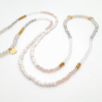 Crystal Layer Necklace - Champagne