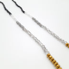 Crystal Layer Necklace - Graphite