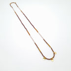 Crystal Layer Necklace - Brown