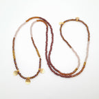 Crystal Layer Necklace - Brown