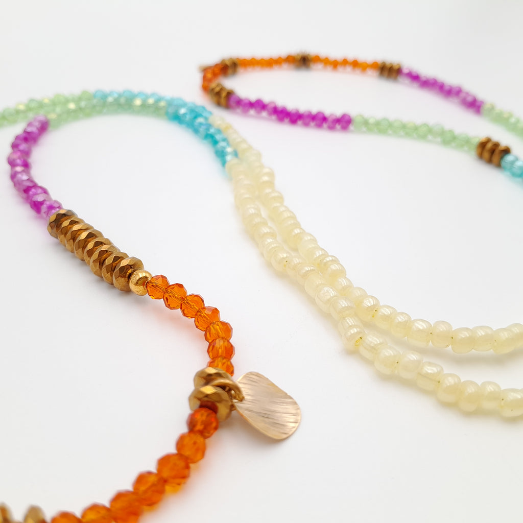 Crystal Layer Necklace - Viva La Marzipan