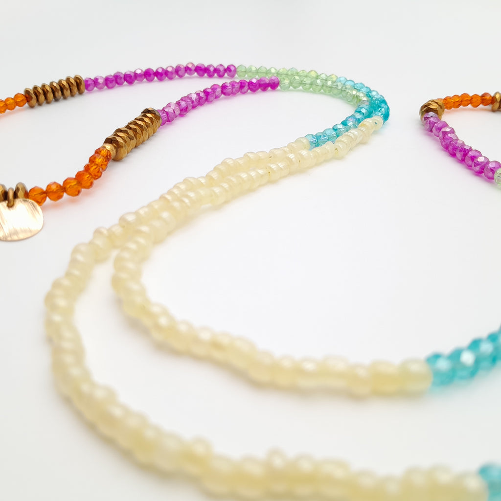 Crystal Layer Necklace - Viva La Marzipan