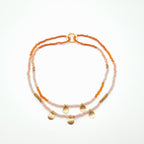 Crystal Layer Necklace - Orange
