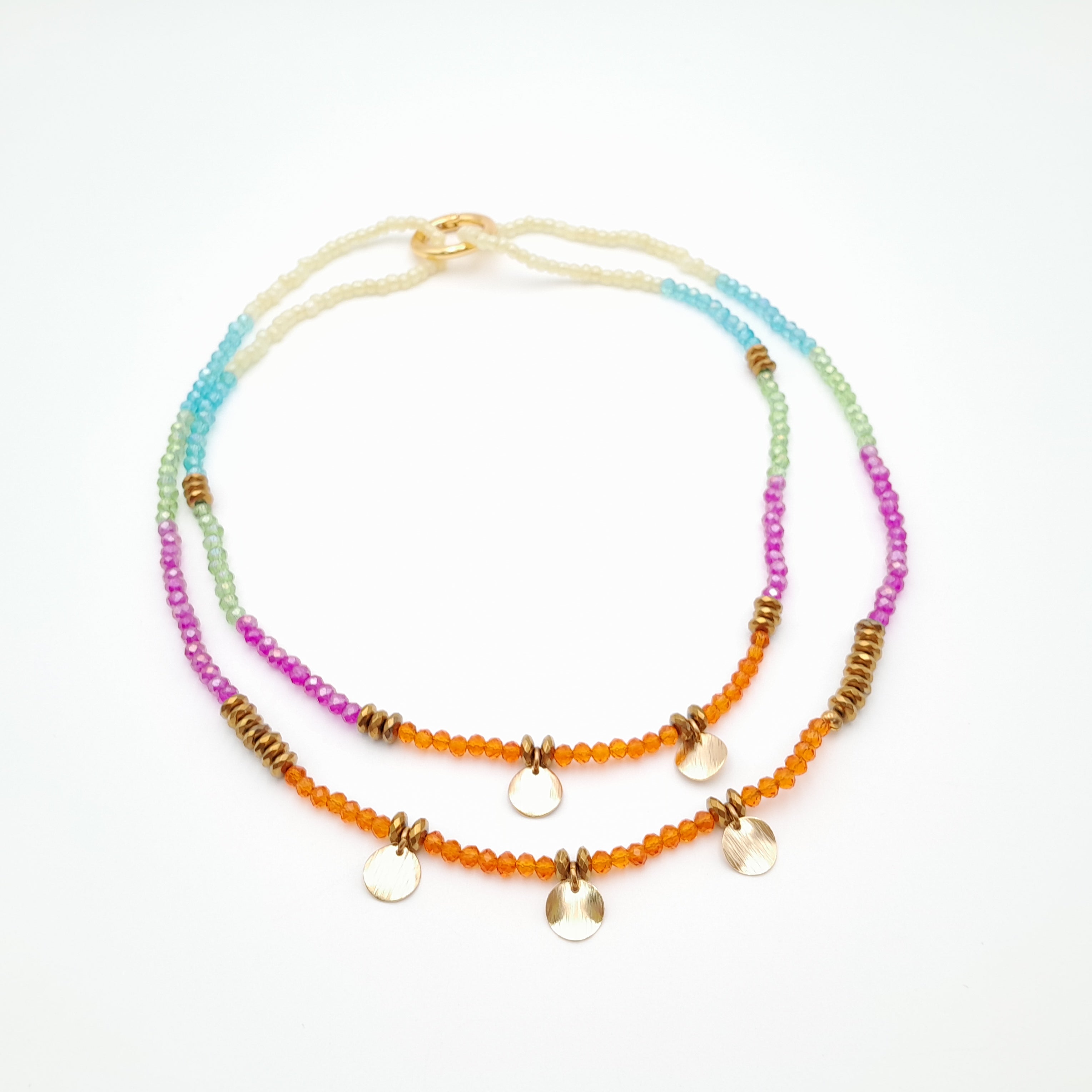 Crystal Layer Necklace - Viva La Marzipan