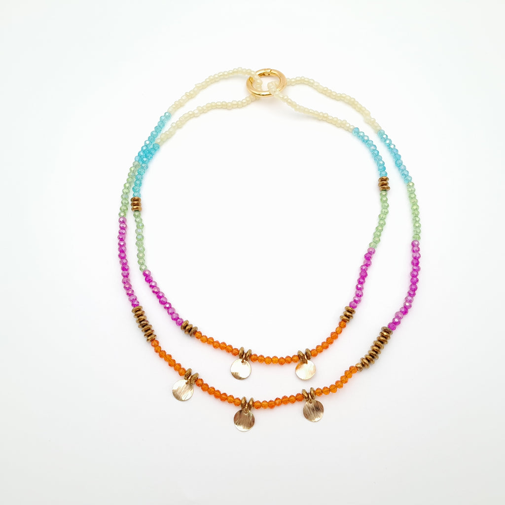Crystal Layer Necklace - Viva La Marzipan
