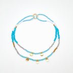 Crystal Layer Necklace - Turquoise