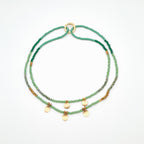 Crystal Layer Necklace - Green