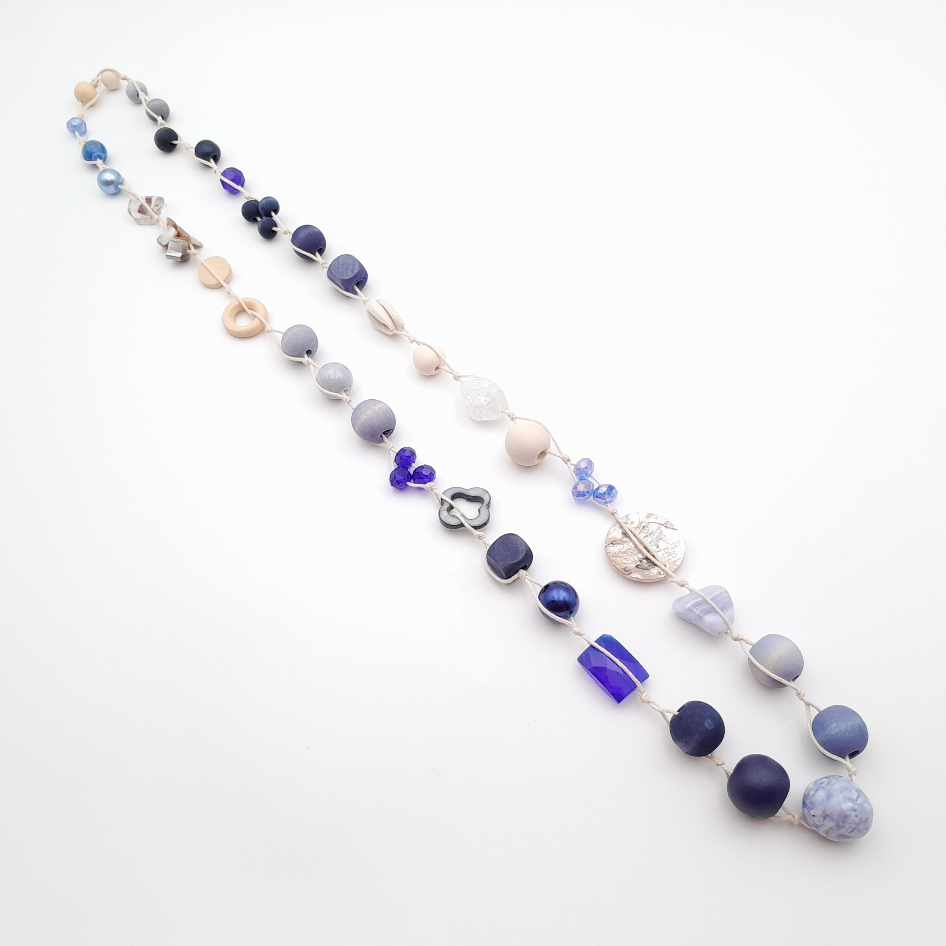 Betty Boo Necklace - Navy & Lavender