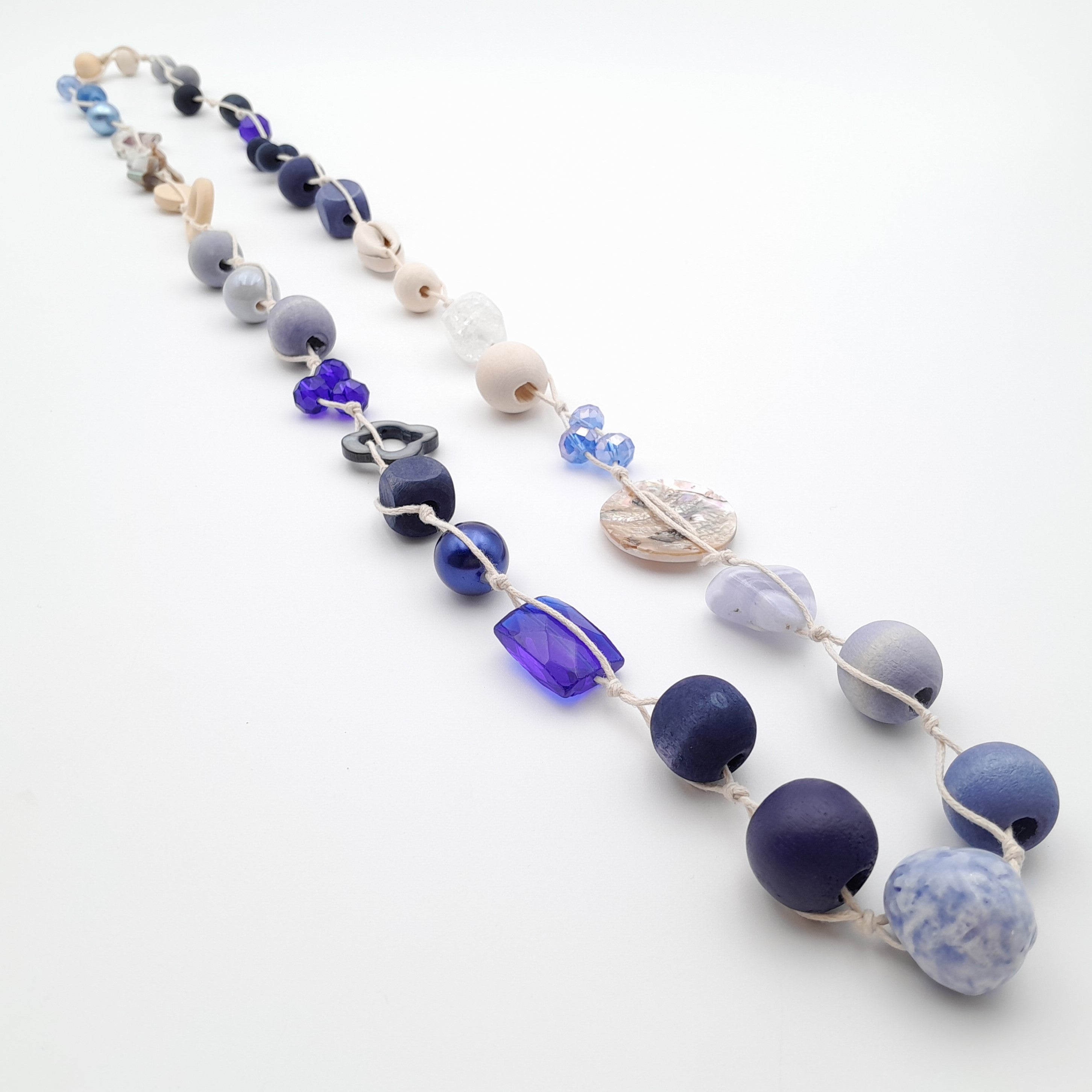 Betty Boo Necklace - Navy & Lavender