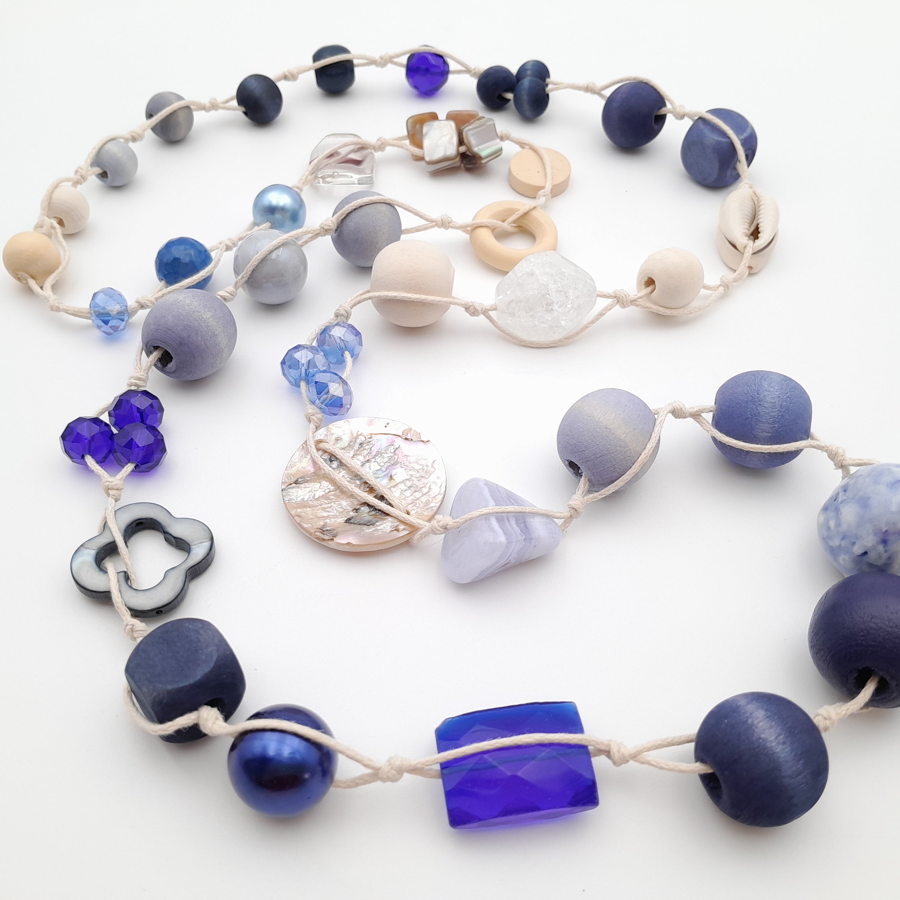 Betty Boo Necklace - Navy & Lavender