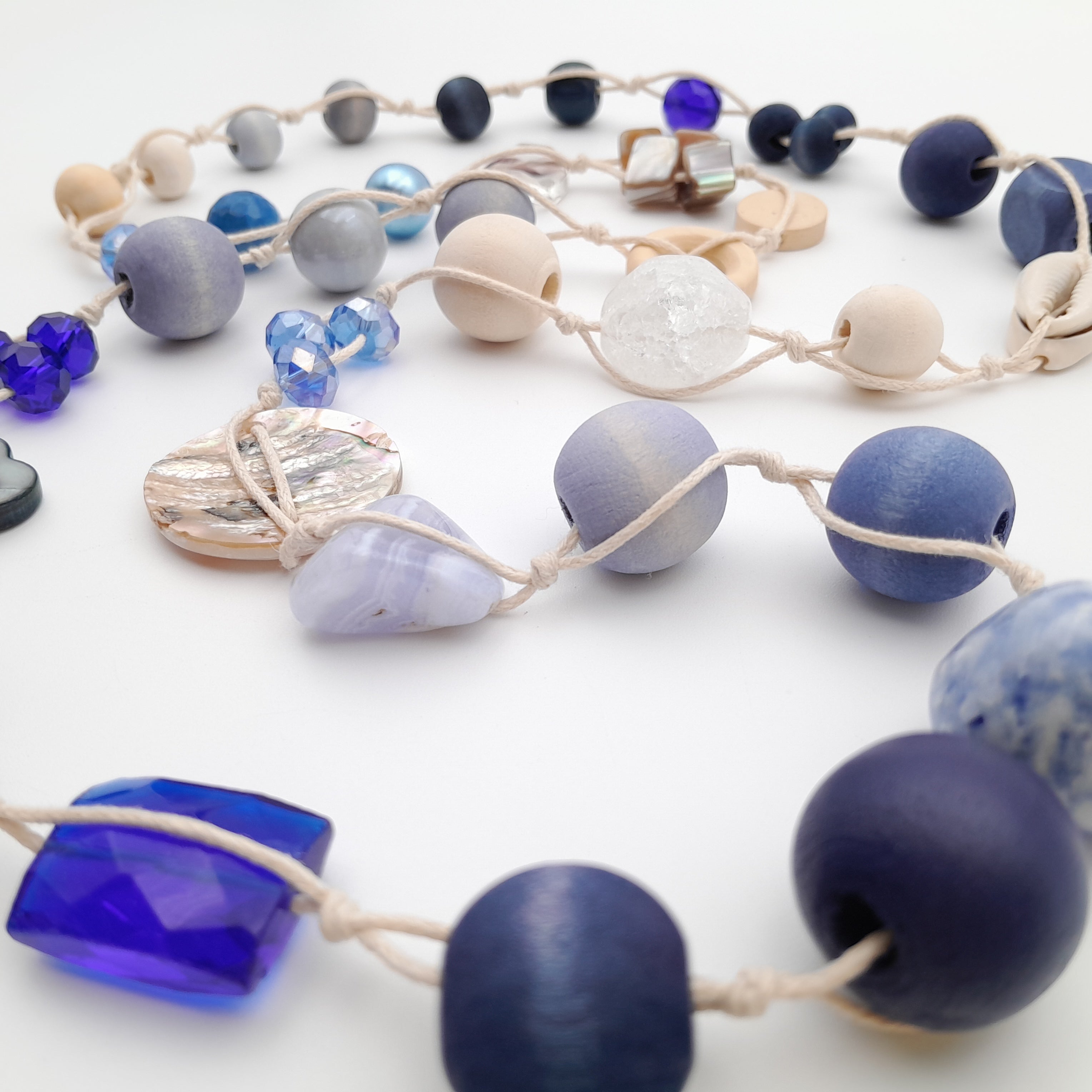 Betty Boo Necklace - Navy & Lavender