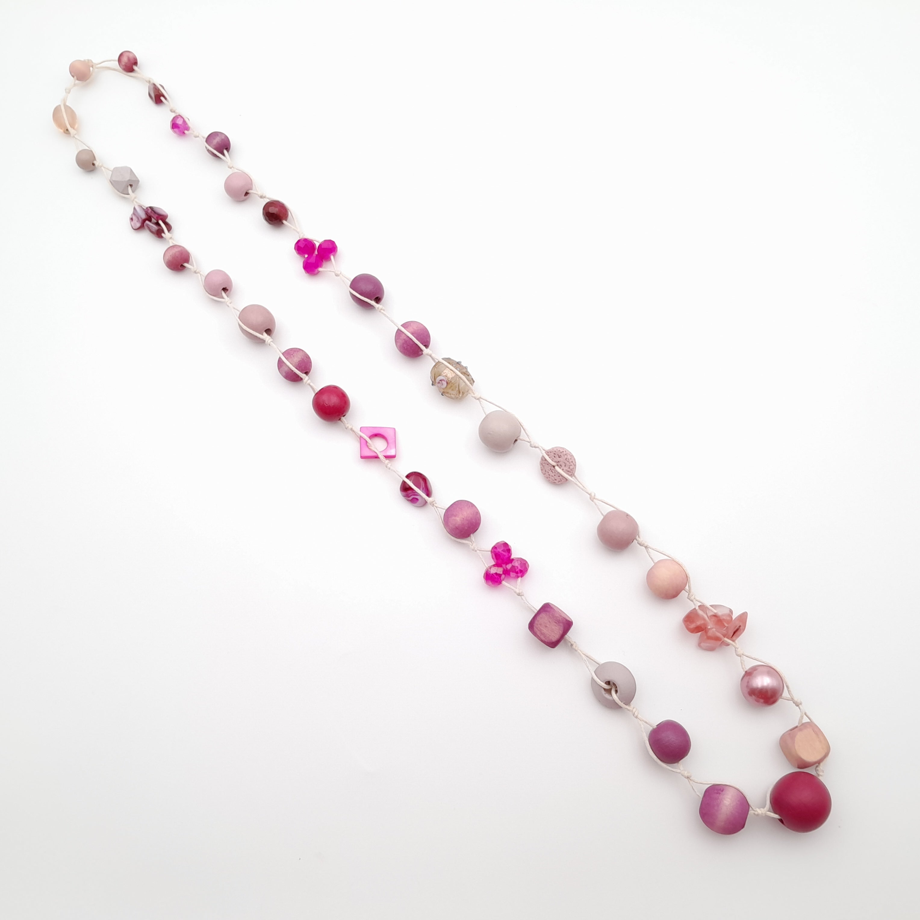 Betty Boo Necklace - Hot Pink