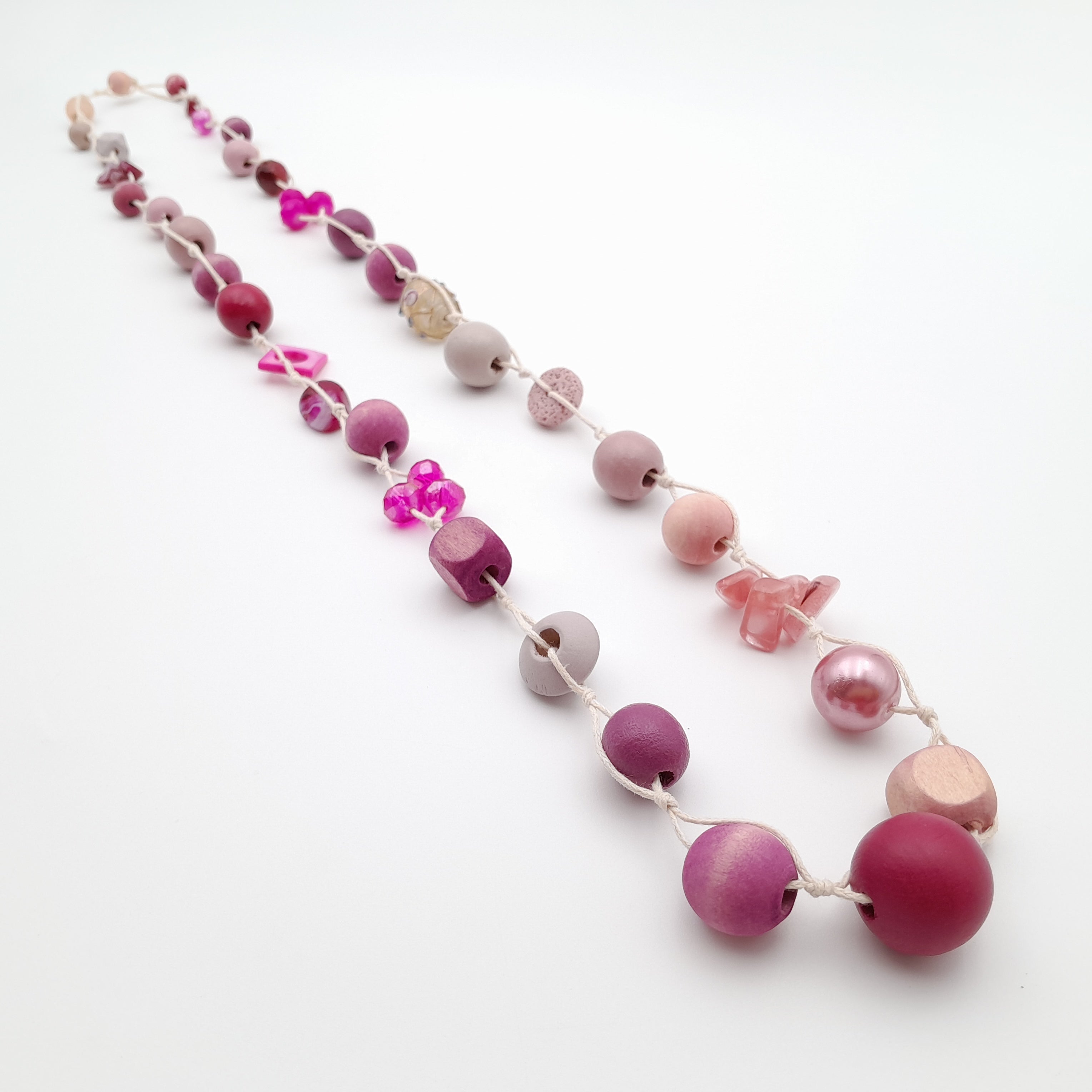 Betty Boo Necklace - Hot Pink