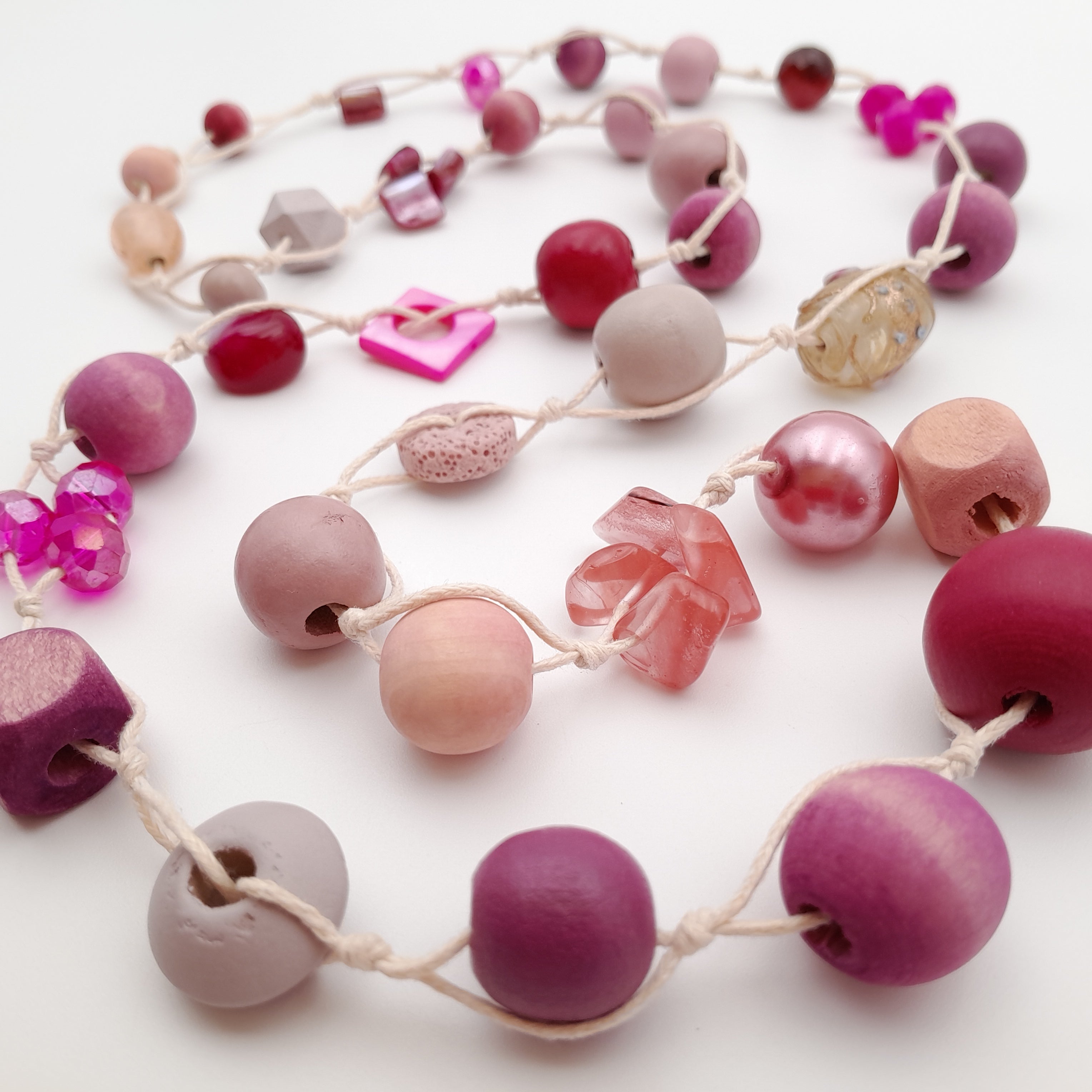 Betty Boo Necklace - Hot Pink