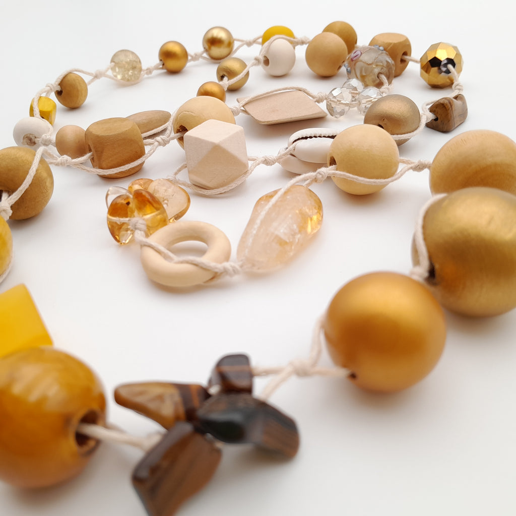 Betty Boo Necklace - Mustard