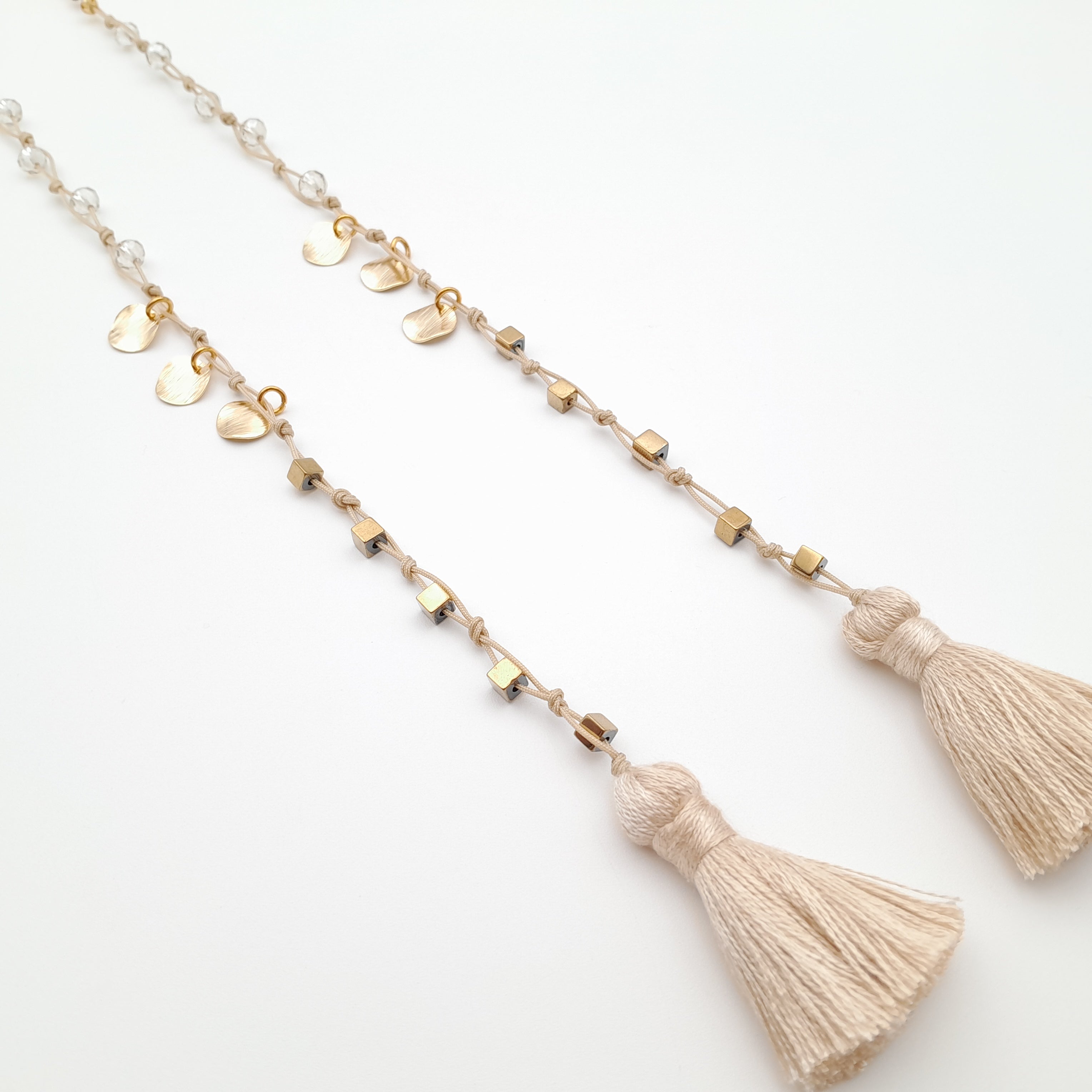 Rani Tassel Necklace - Stone