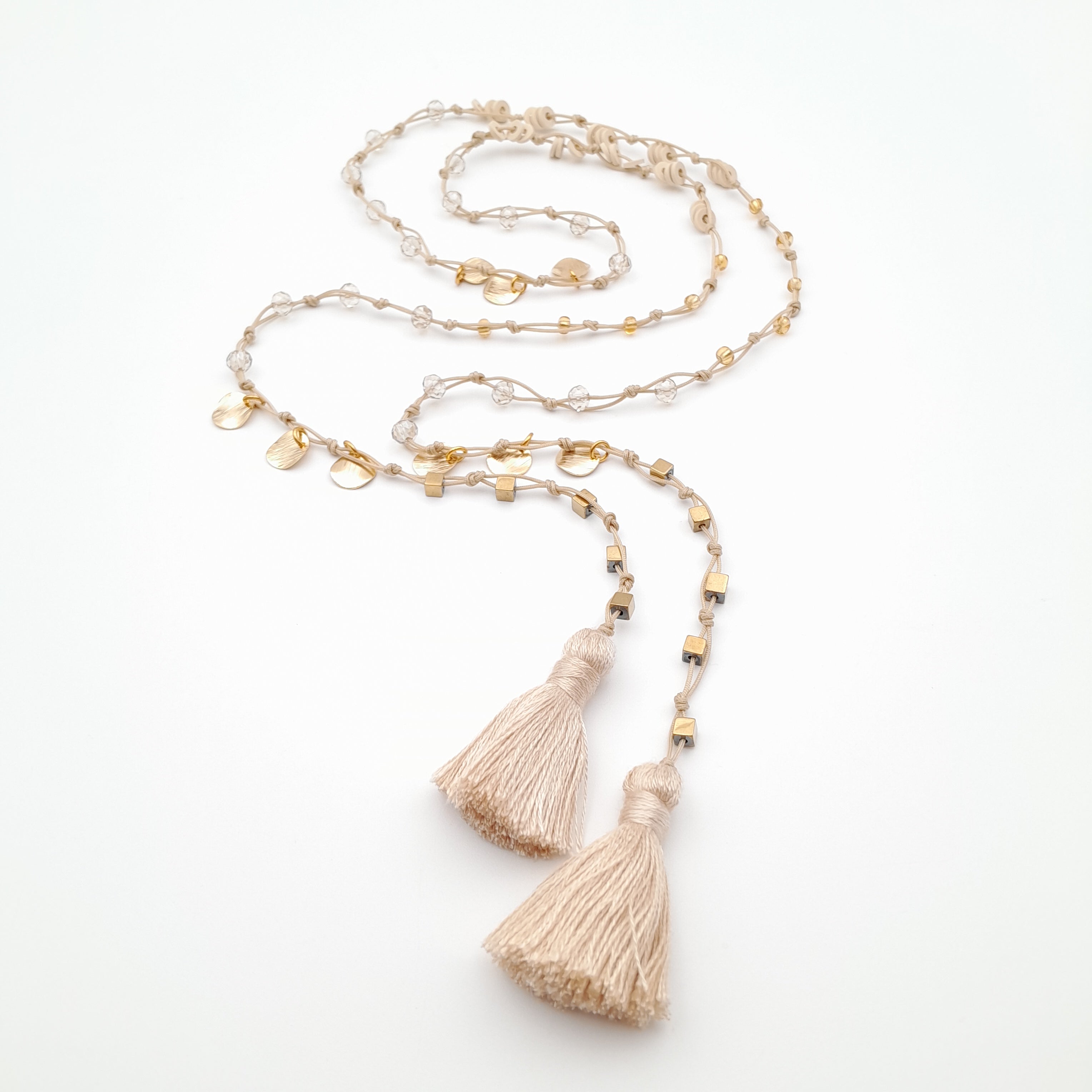 Rani Tassel Necklace - Stone