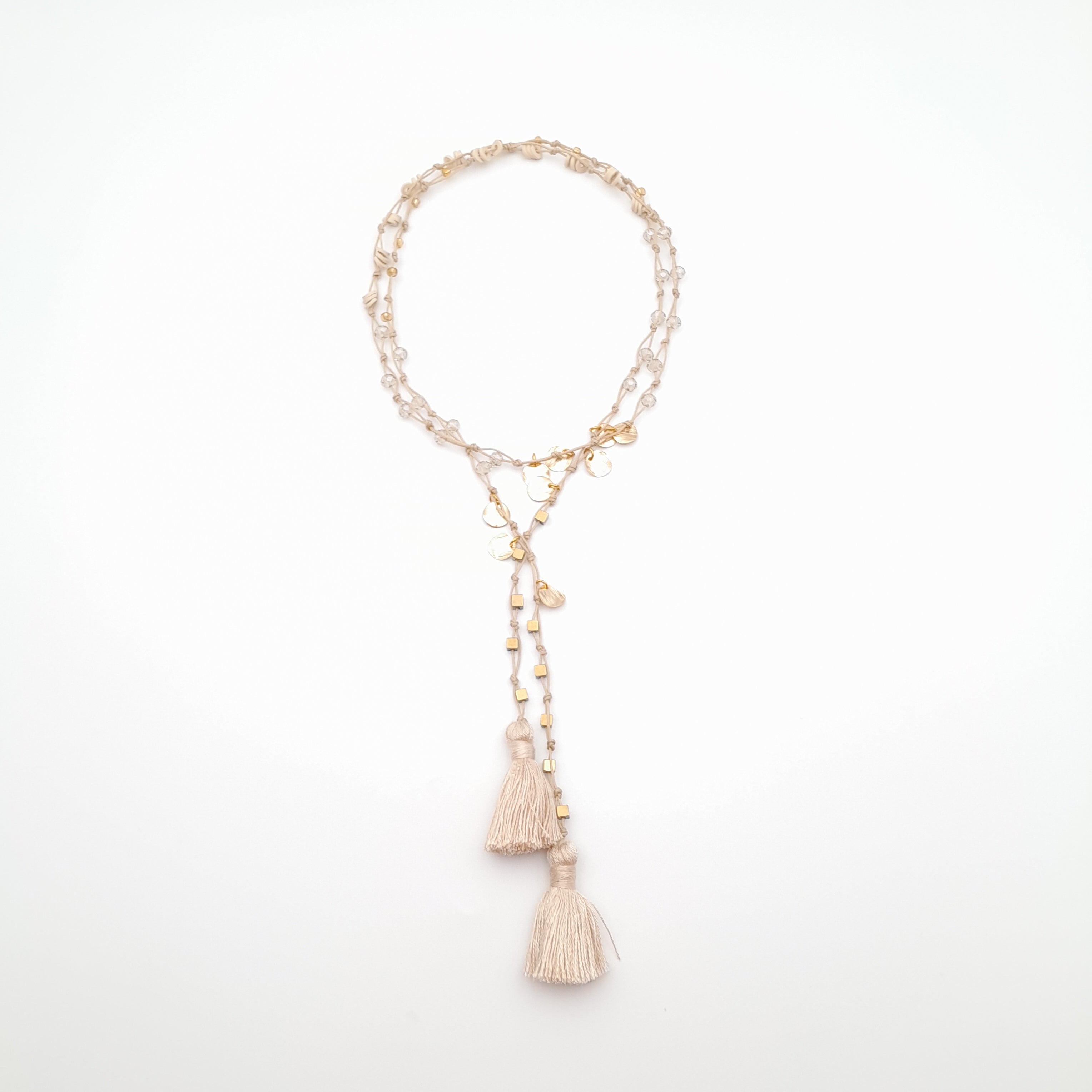 Rani Tassel Necklace - Stone