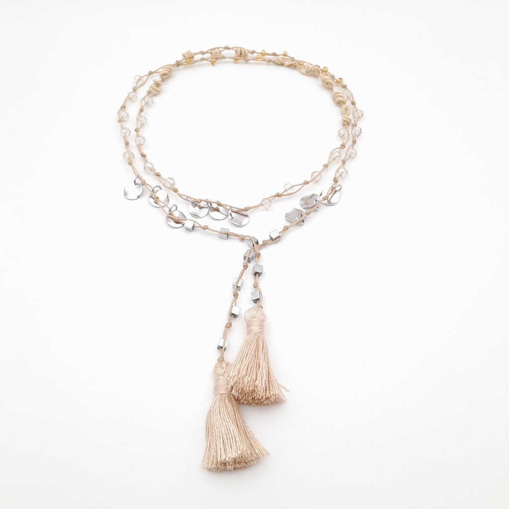 Rani Tassel Necklace - Stone