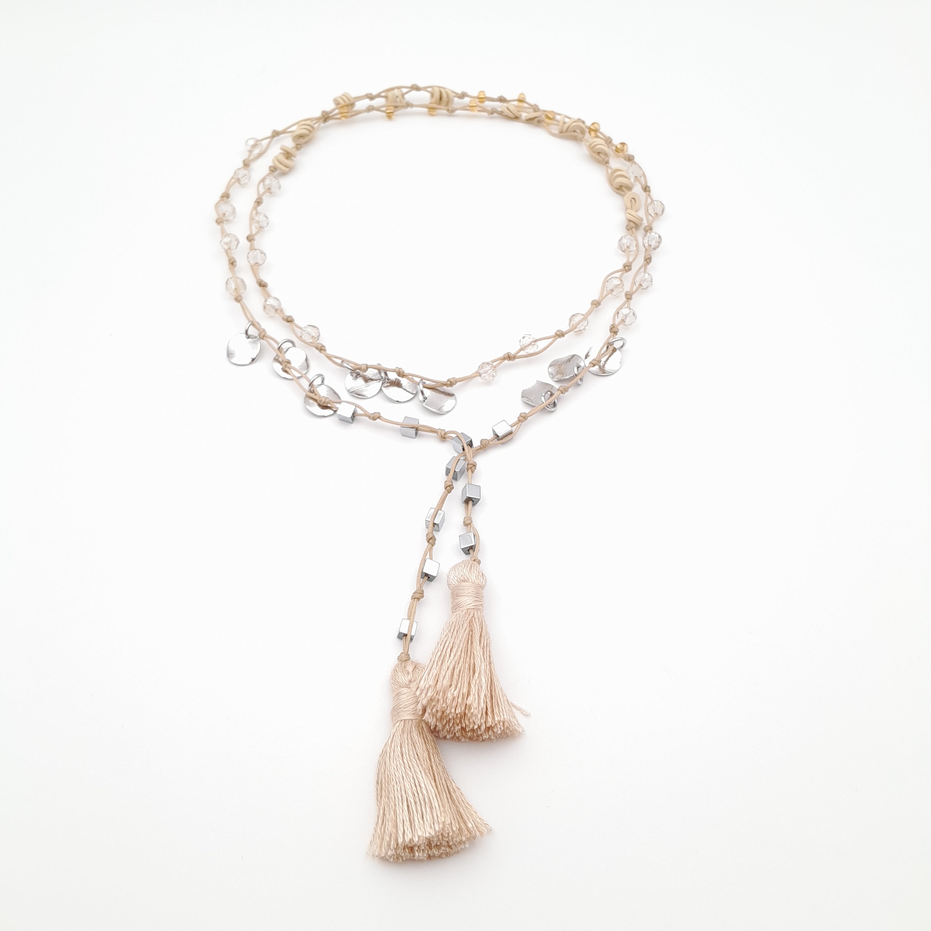 Rani Tassel Necklace - Stone