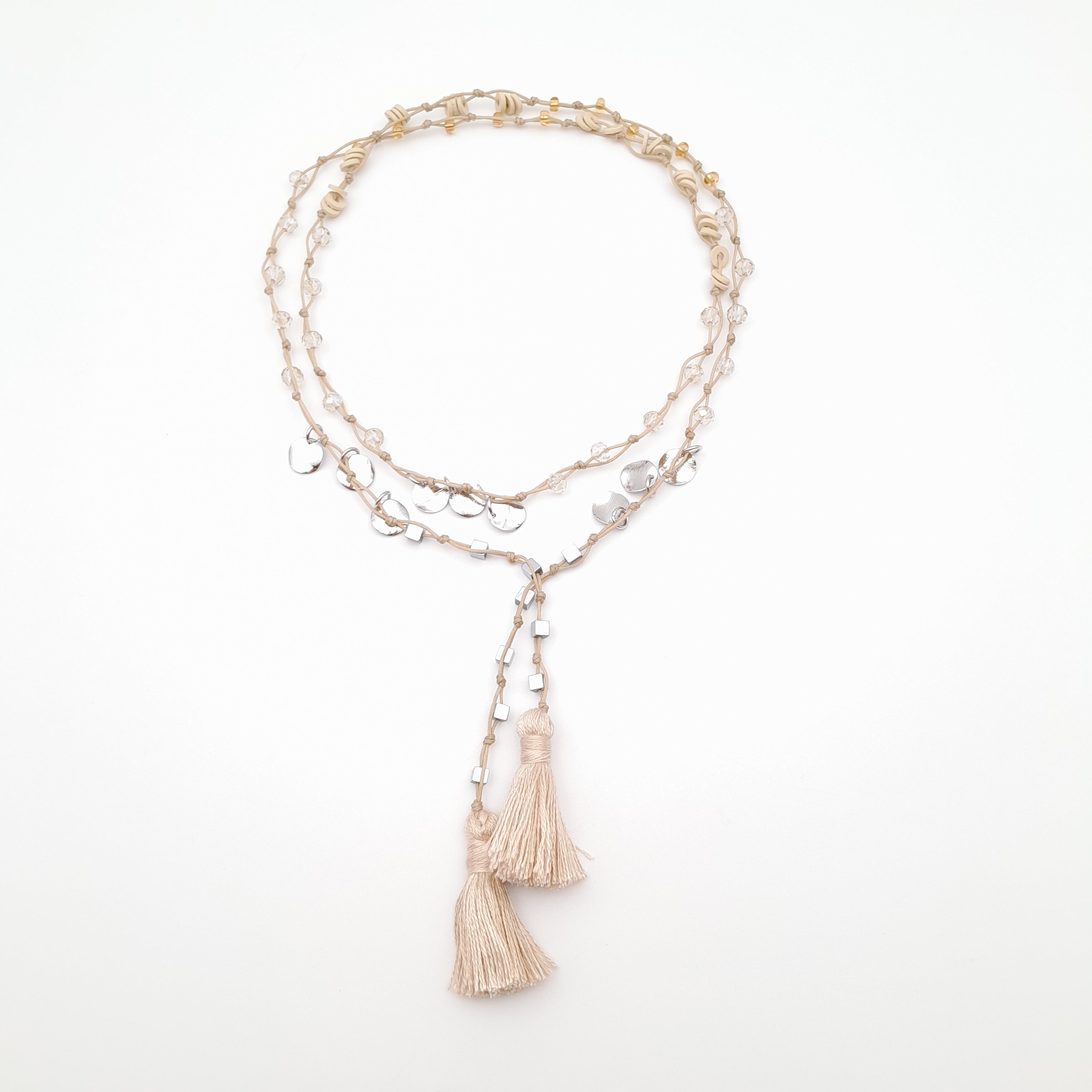 Rani Tassel Necklace - Stone