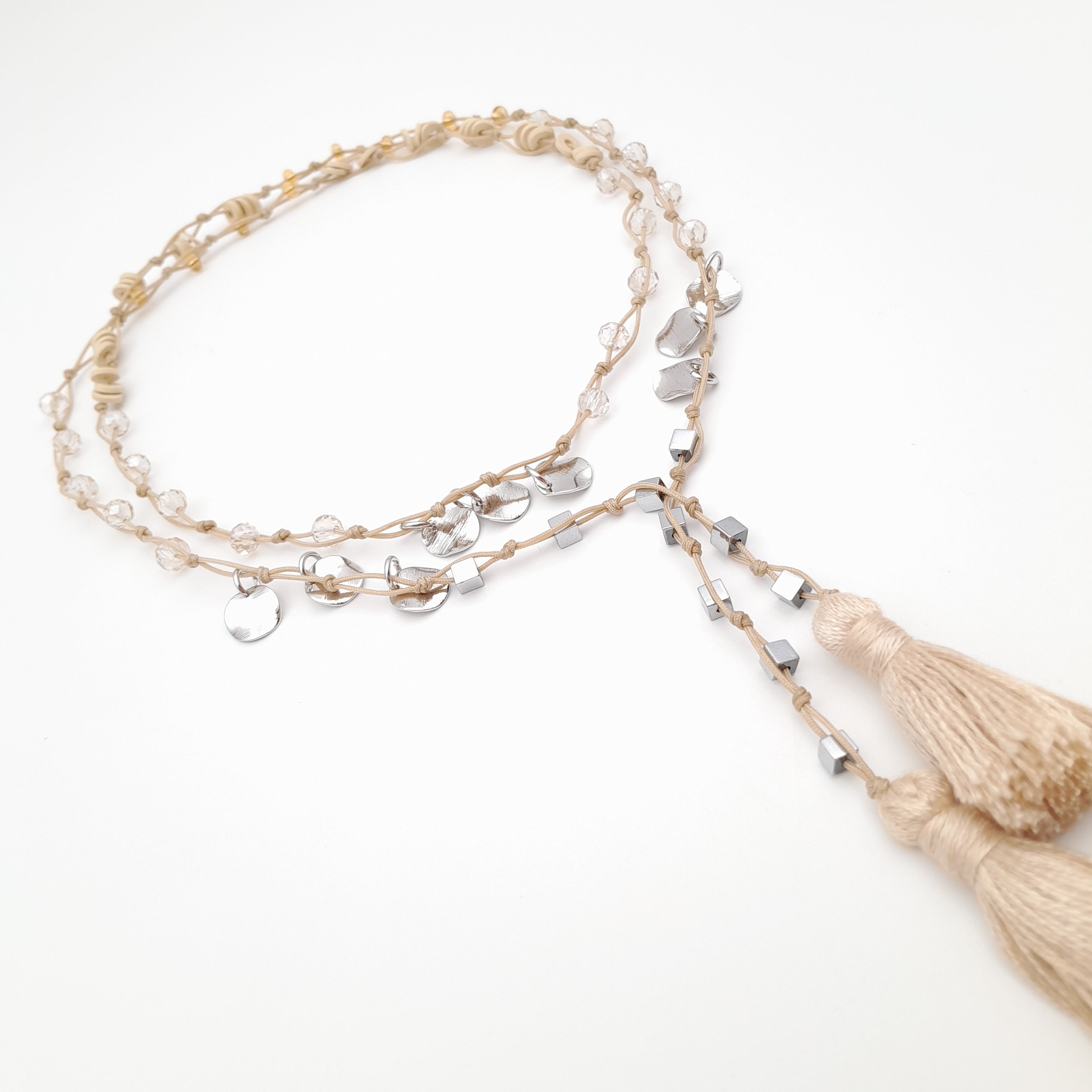 Rani Tassel Necklace - Stone