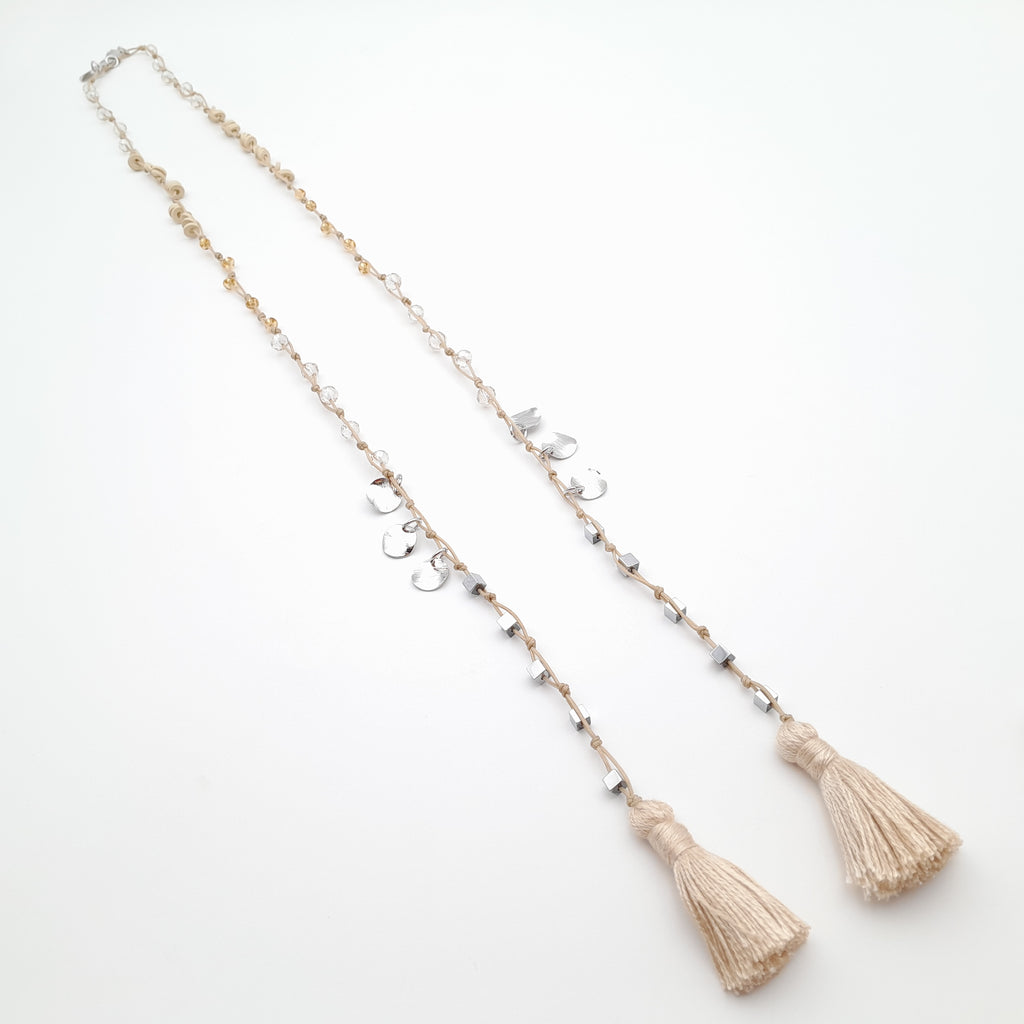 Rani Tassel Necklace - Stone