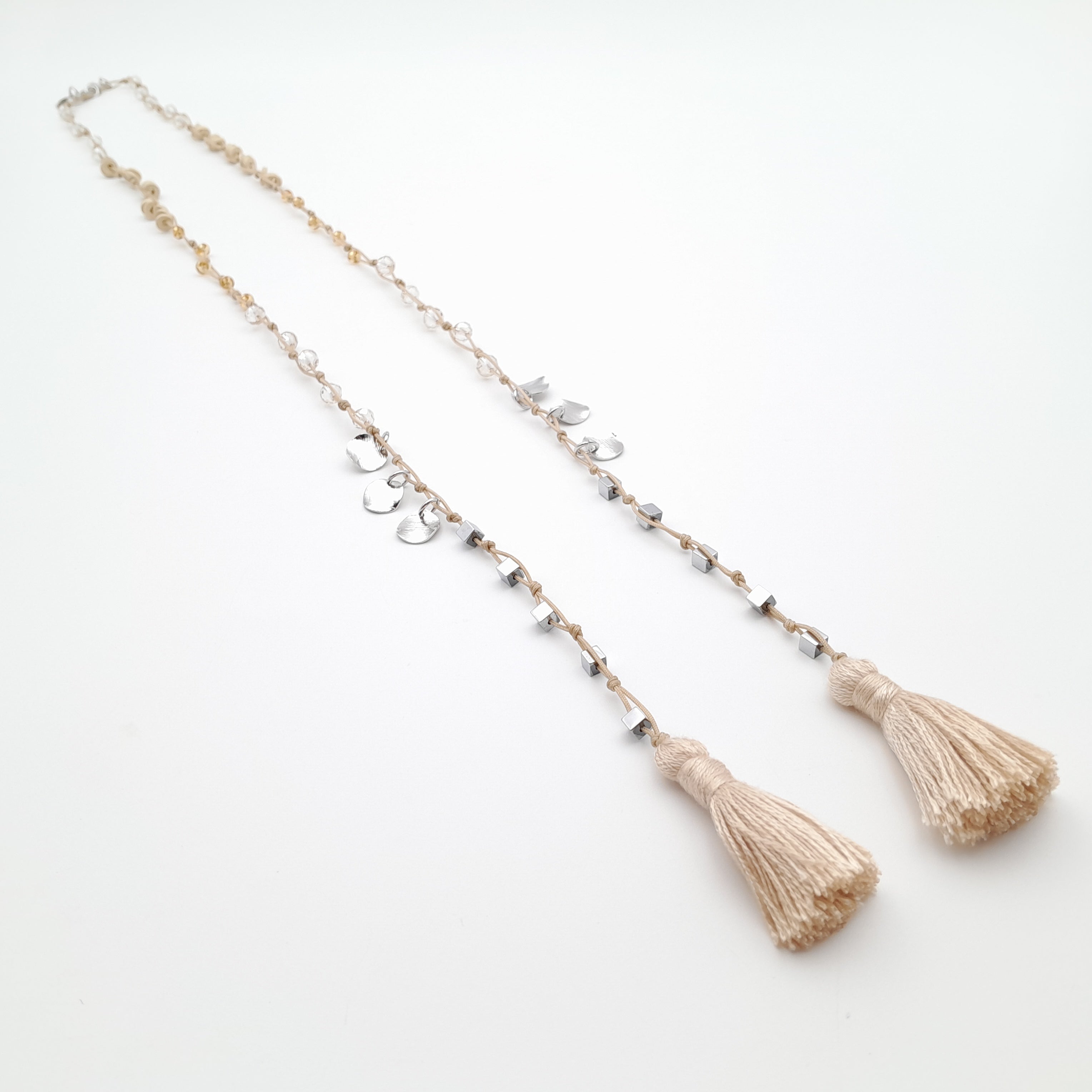 Rani Tassel Necklace - Stone