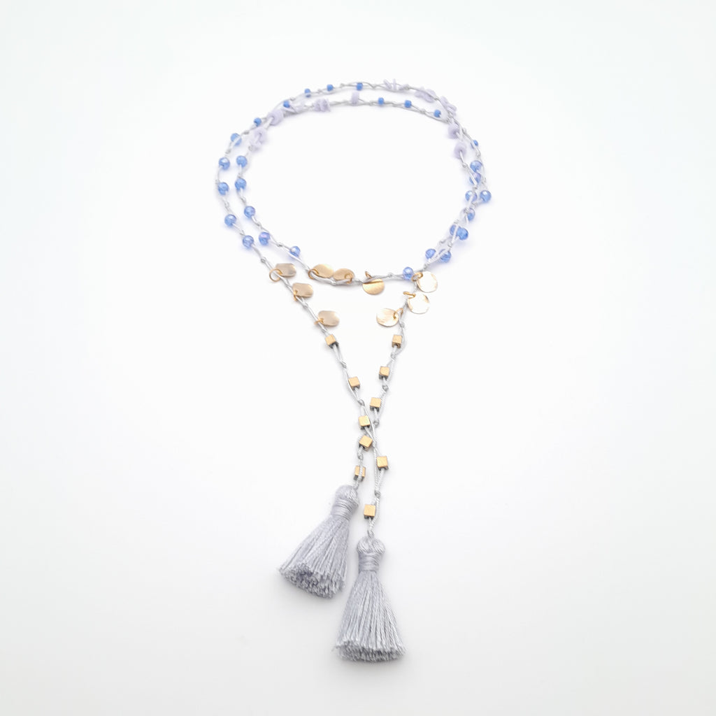 Rani Tassel Necklace - Lavender