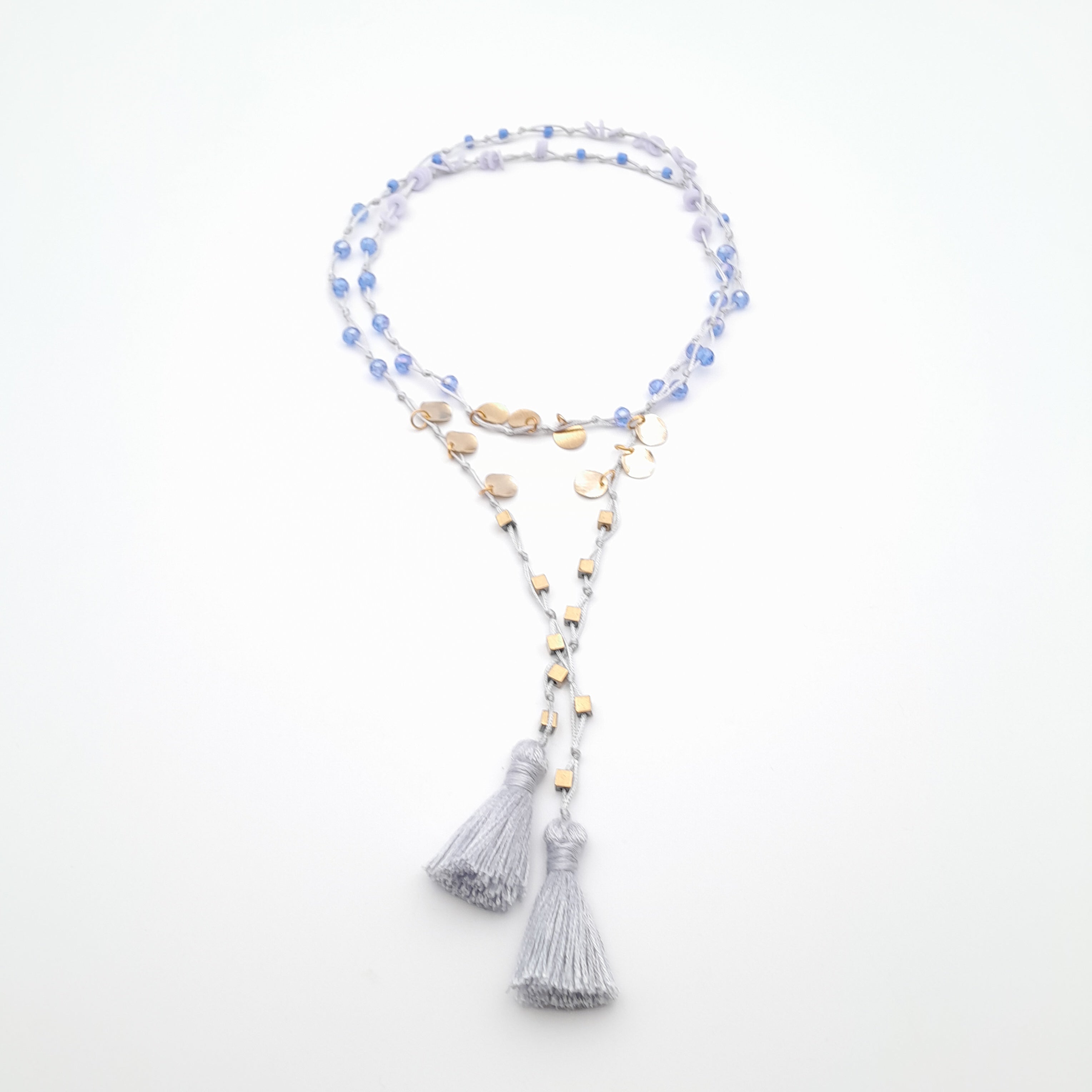 Rani Tassel Necklace - Lavender