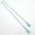 Rani Tassel Necklace - Turquoise