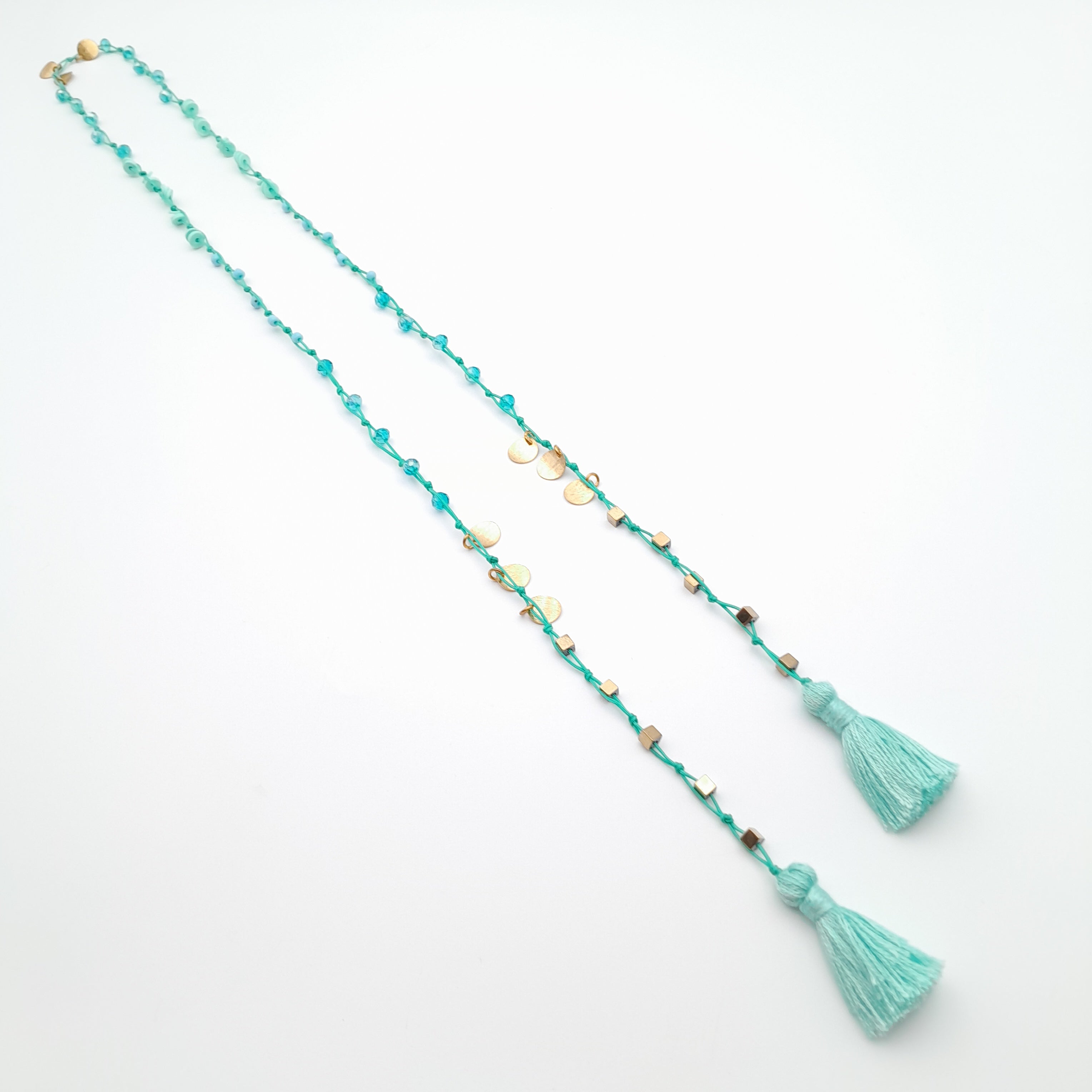 Rani Tassel Necklace - Turquoise