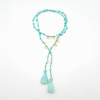 Rani Tassel Necklace - Turquoise