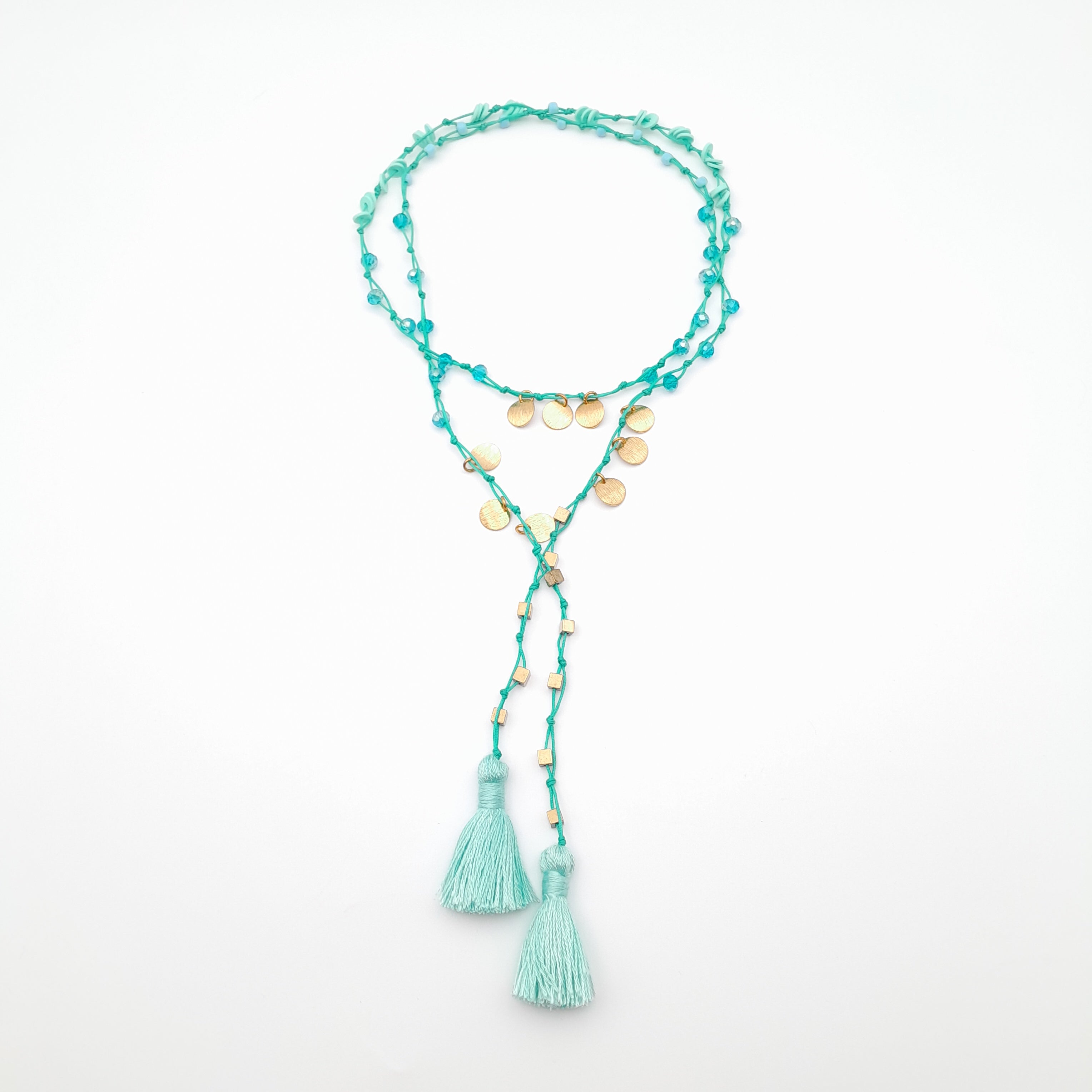 Rani Tassel Necklace - Turquoise