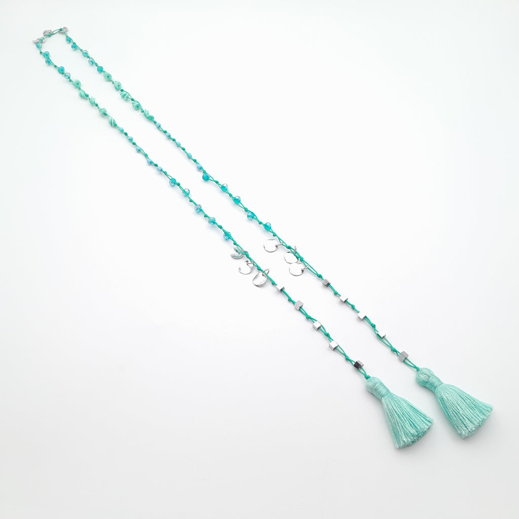 Rani Tassel Necklace - Turquoise