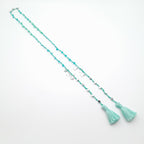 Rani Tassel Necklace - Turquoise