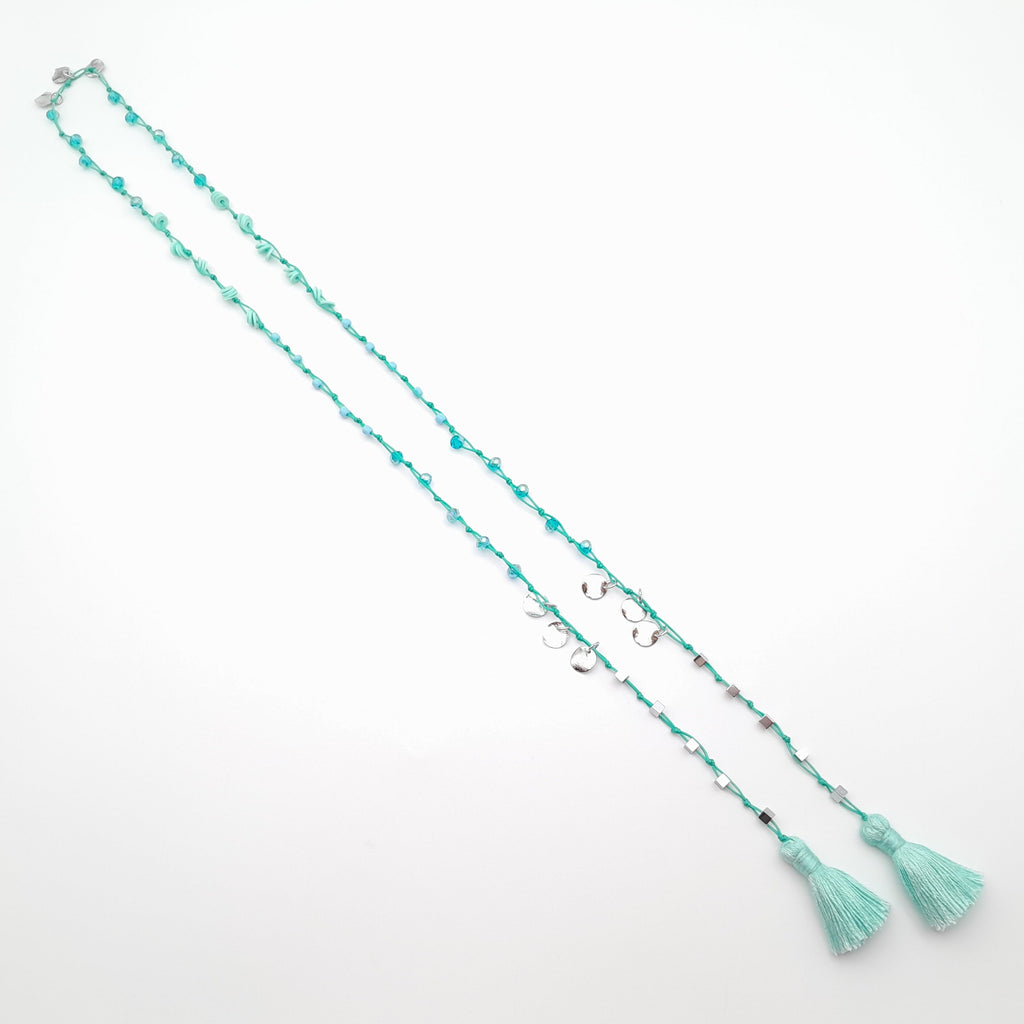Rani Tassel Necklace - Turquoise