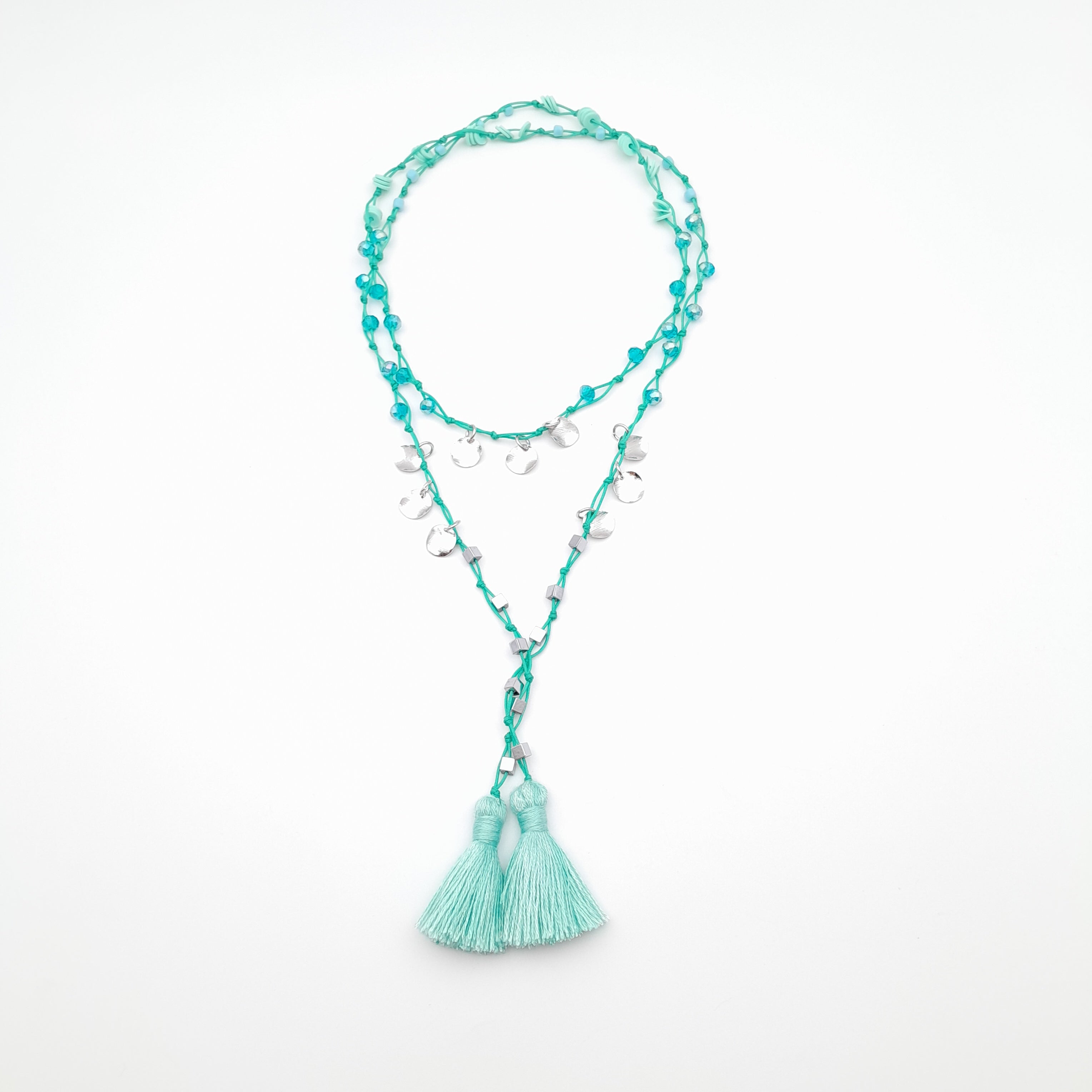 Rani Tassel Necklace - Turquoise
