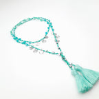 Rani Tassel Necklace - Turquoise