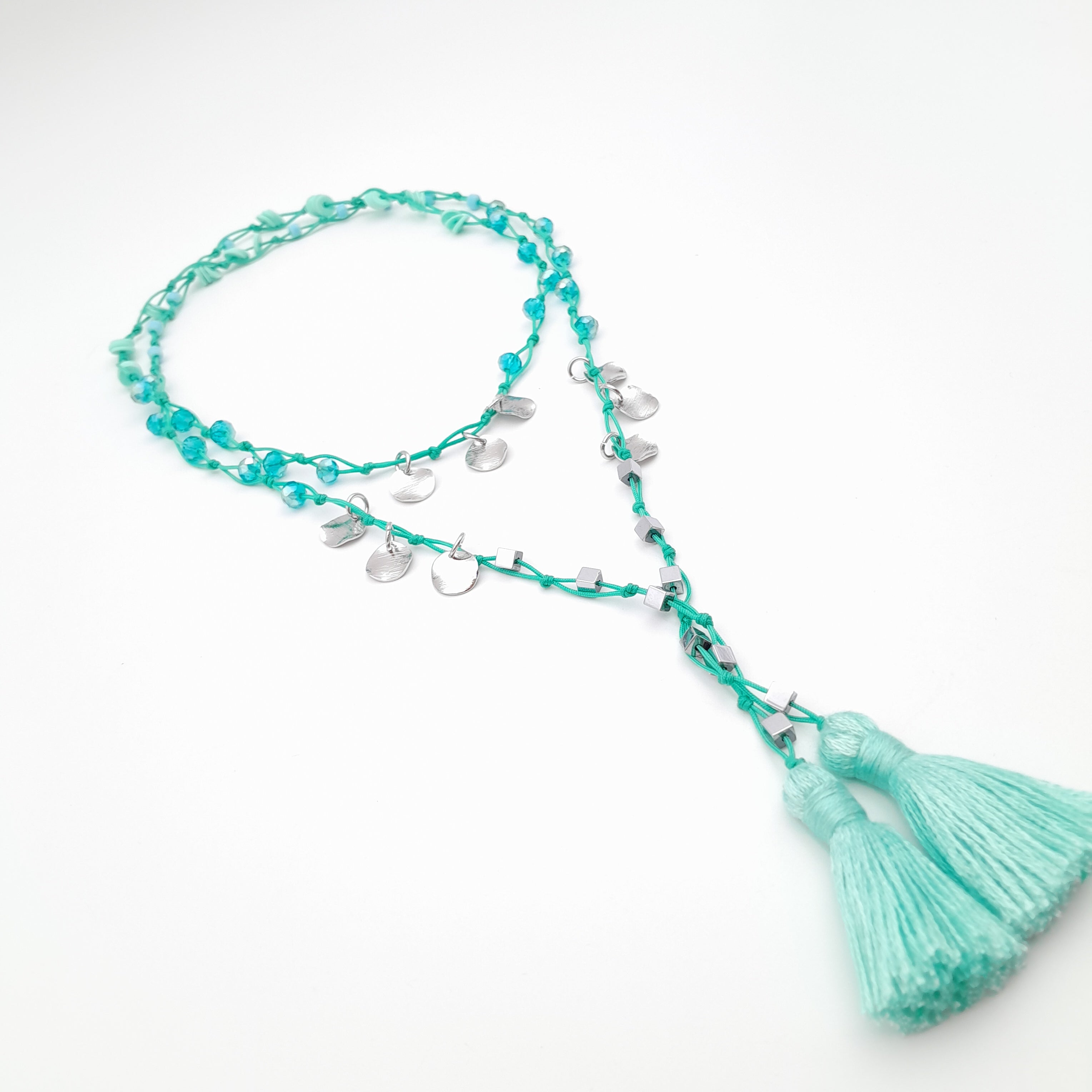 Rani Tassel Necklace - Turquoise