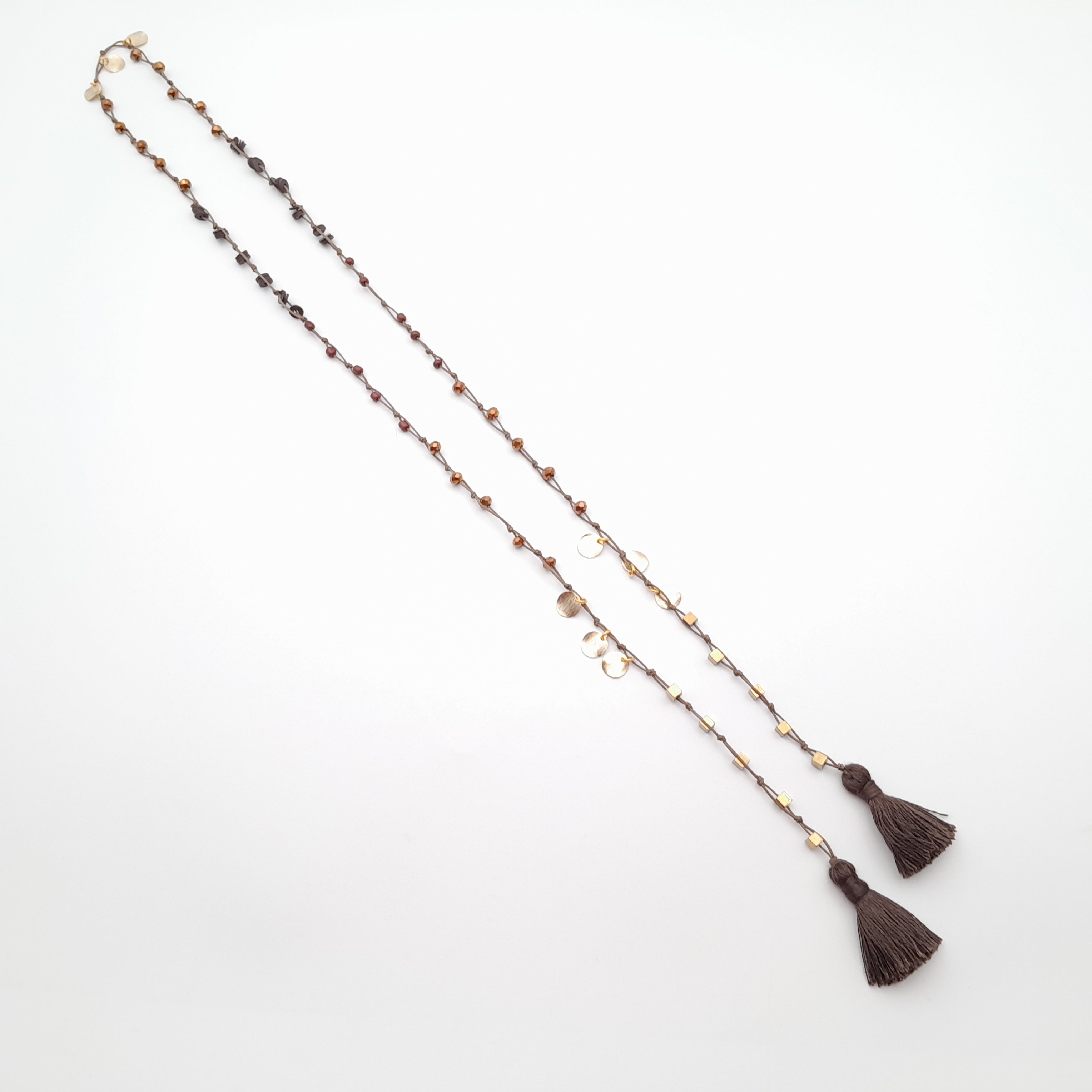 Rani Tassel Necklace - Chocolate
