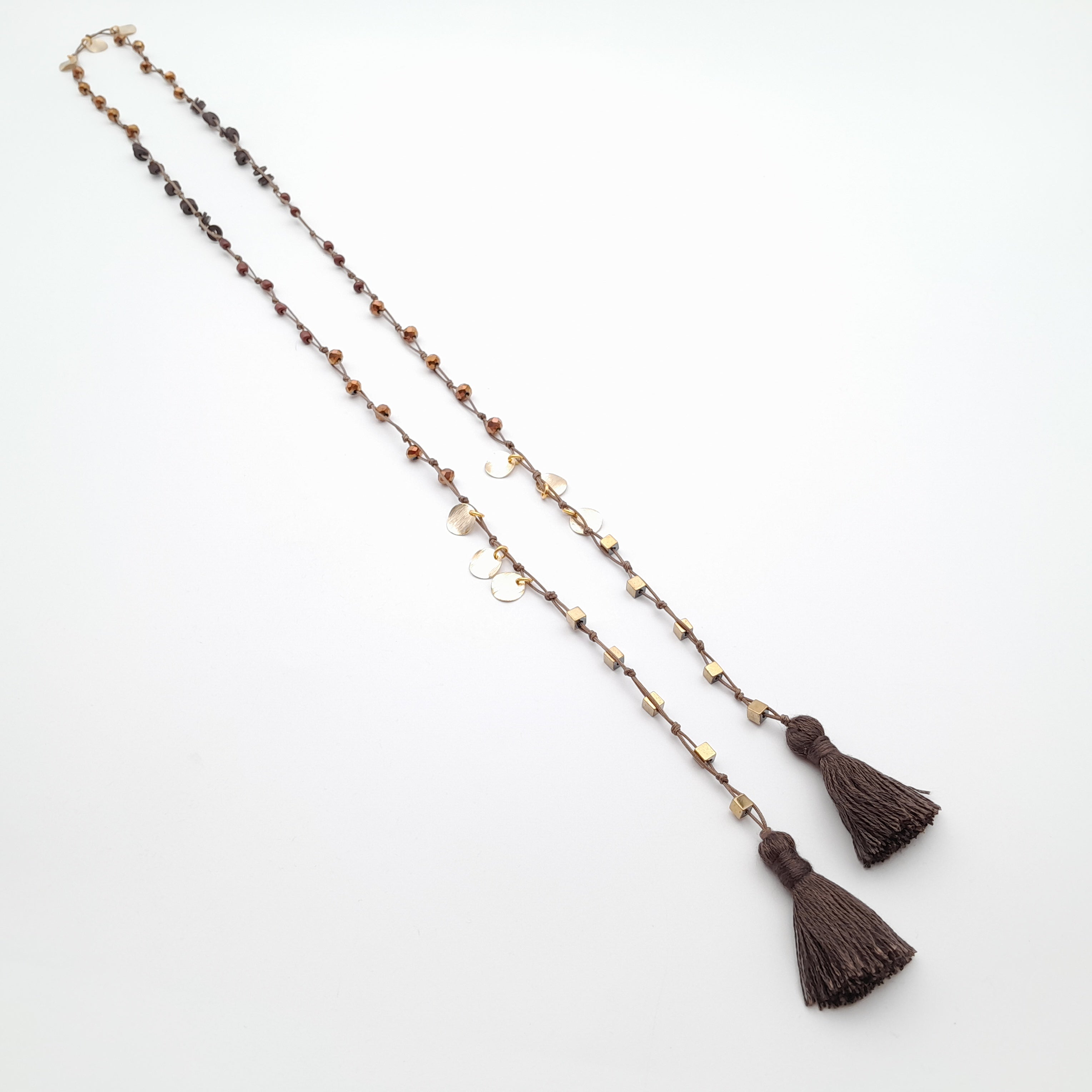 Rani Tassel Necklace - Chocolate