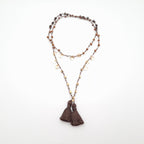 Rani Tassel Necklace - Chocolate