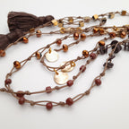 Rani Tassel Necklace - Chocolate