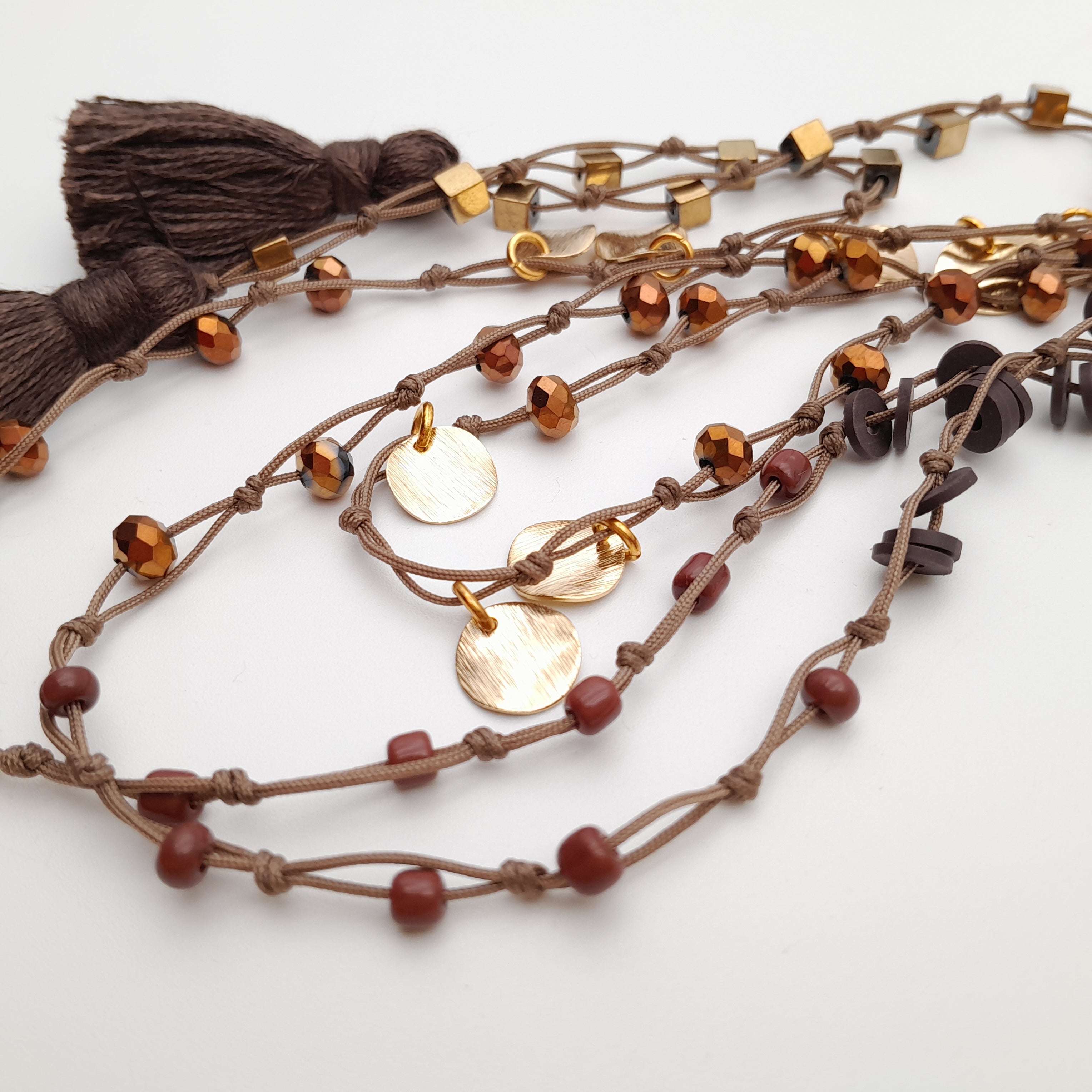 Rani Tassel Necklace - Chocolate