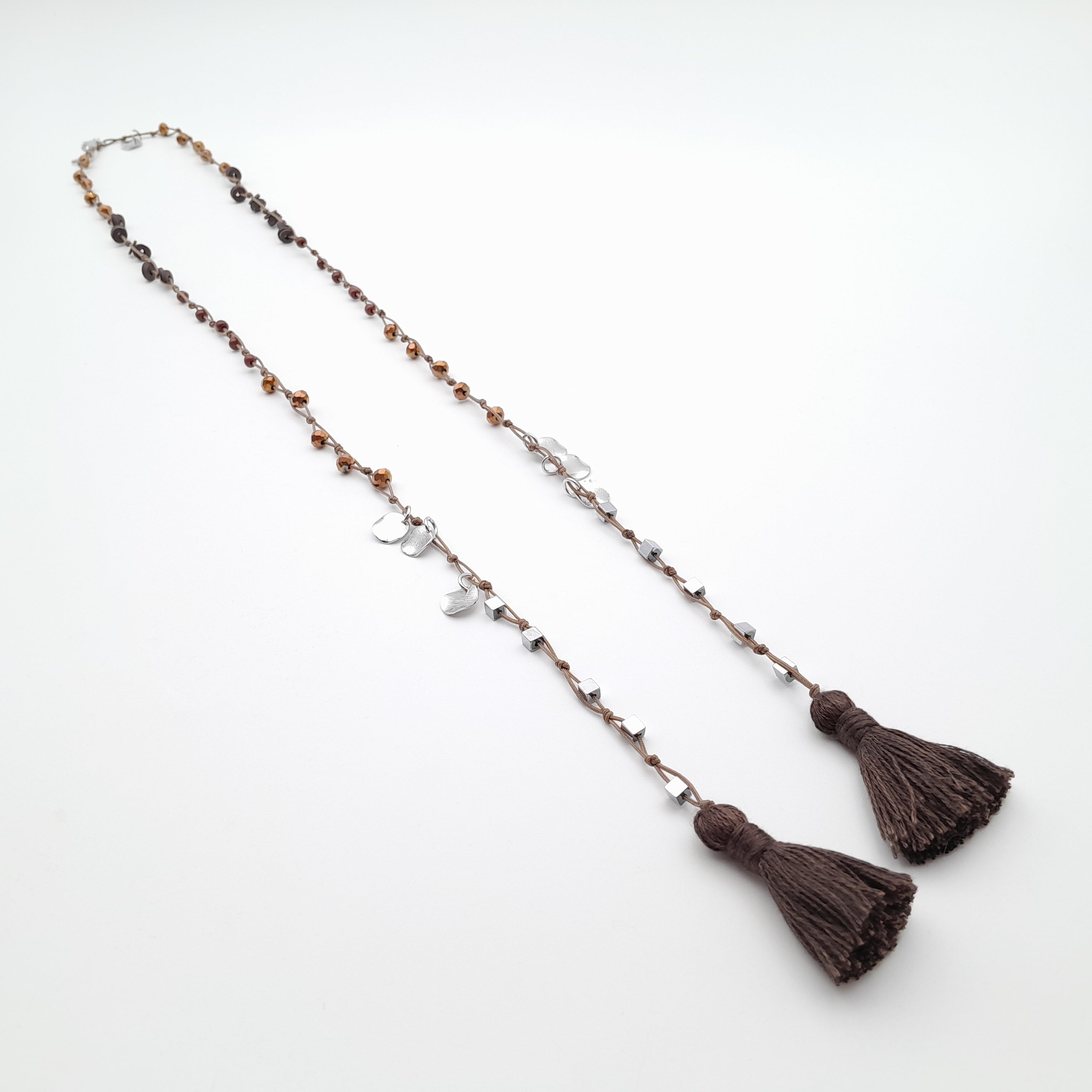 Rani Tassel Necklace - Chocolate