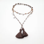 Rani Tassel Necklace - Chocolate
