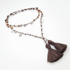 Rani Tassel Necklace - Chocolate