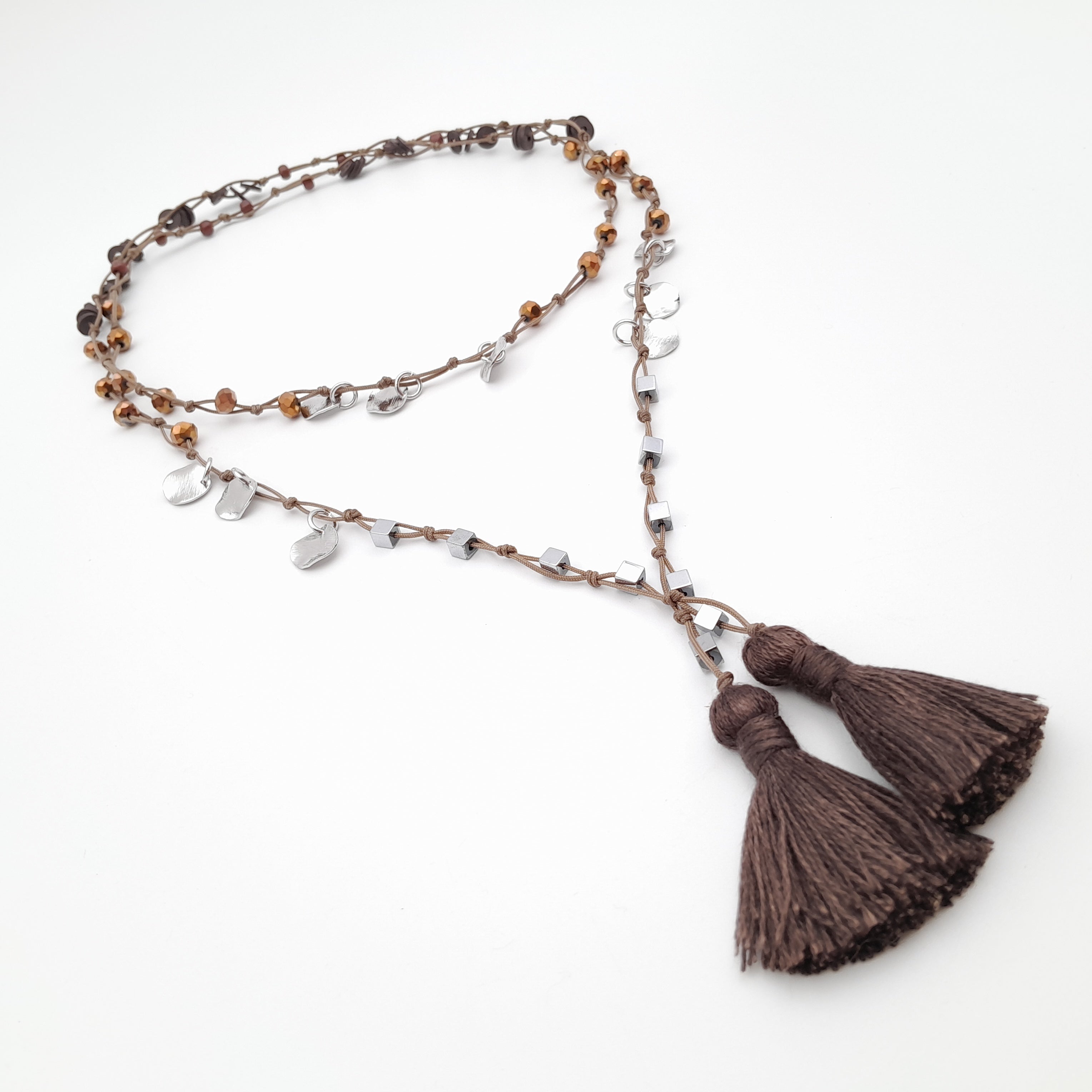 Rani Tassel Necklace - Chocolate