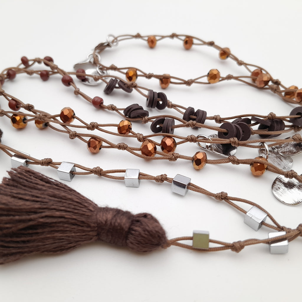 Rani Tassel Necklace - Chocolate